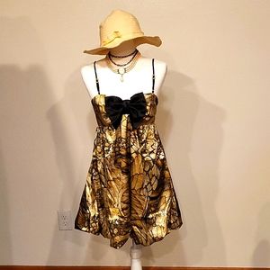 Baby Phat Animal Print Empire Waist Mini Dress